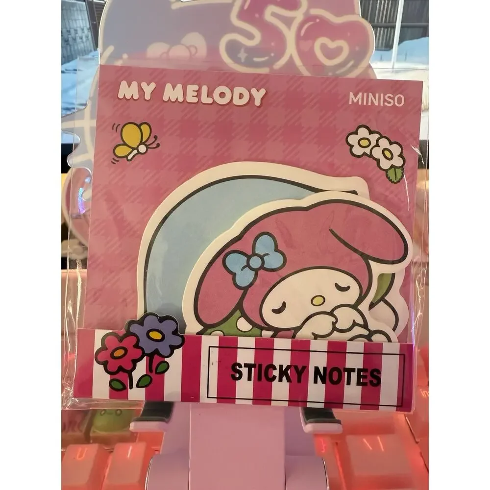 My Melody Sticky Notes Set 2 Designs 20 Sheets Kawaii Stationery 2024 Sanrio